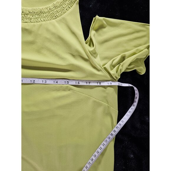 Nine West Women's Cold Shoulder Shift Dress - Green - SZ 10 - Picture 7 of 9
